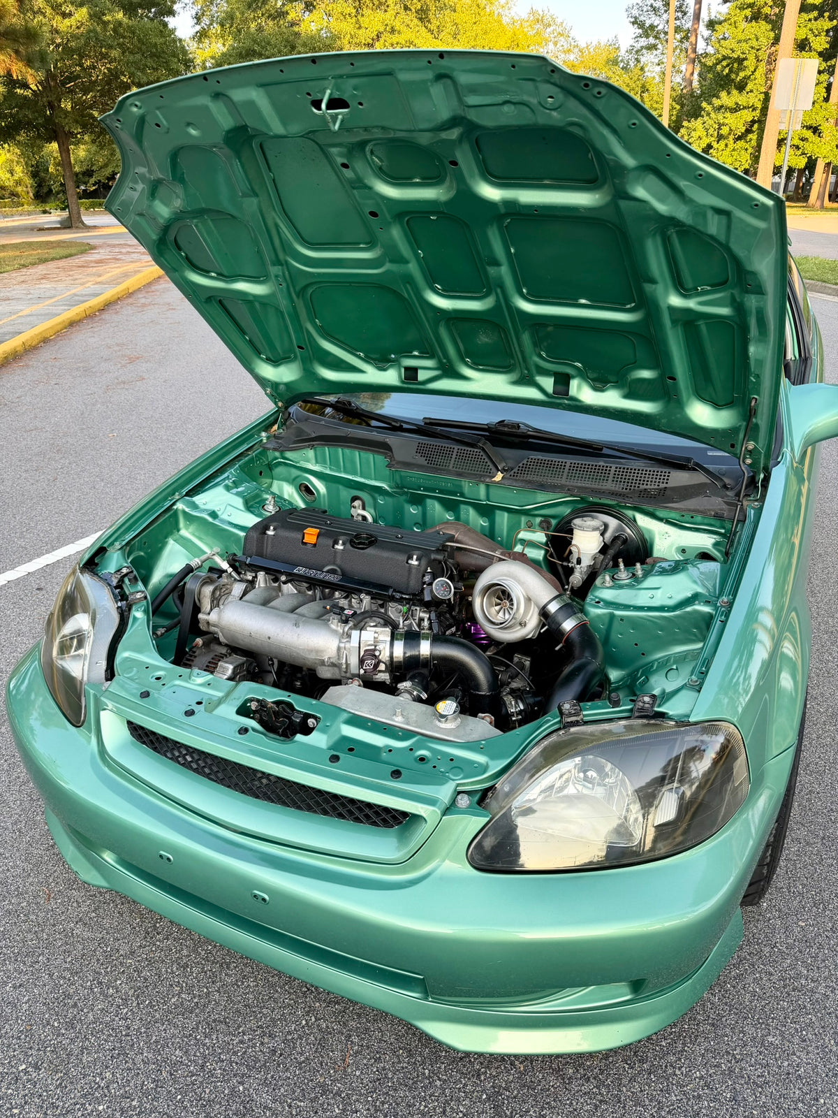 K24 Turbo Honda Civic EK Digital Art